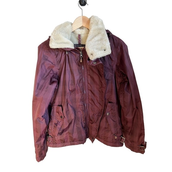 BURTON Snowboard Ski Technical Outdoor Hooded Faux Fur Gorpcore Parka Small - Picture 13 of 13